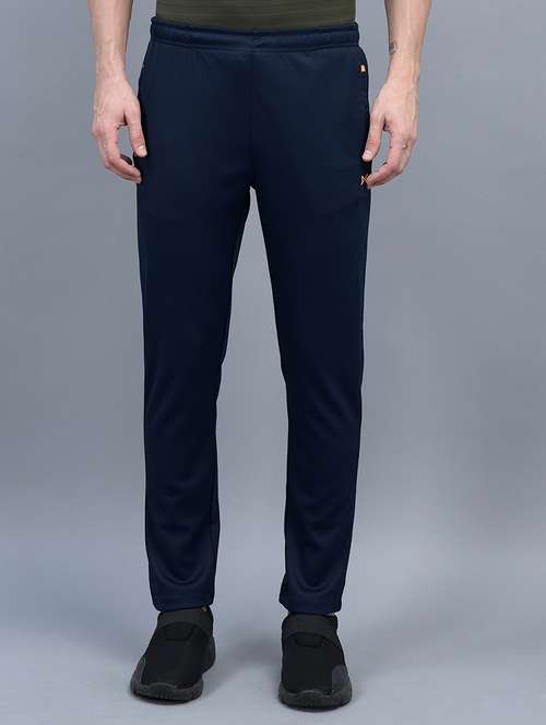 men mid rise solid full length track pant - 21601424 -  Standard Image - 0