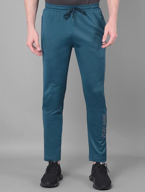 men mid rise solid full length track pant - 21601437 -  Standard Image - 0