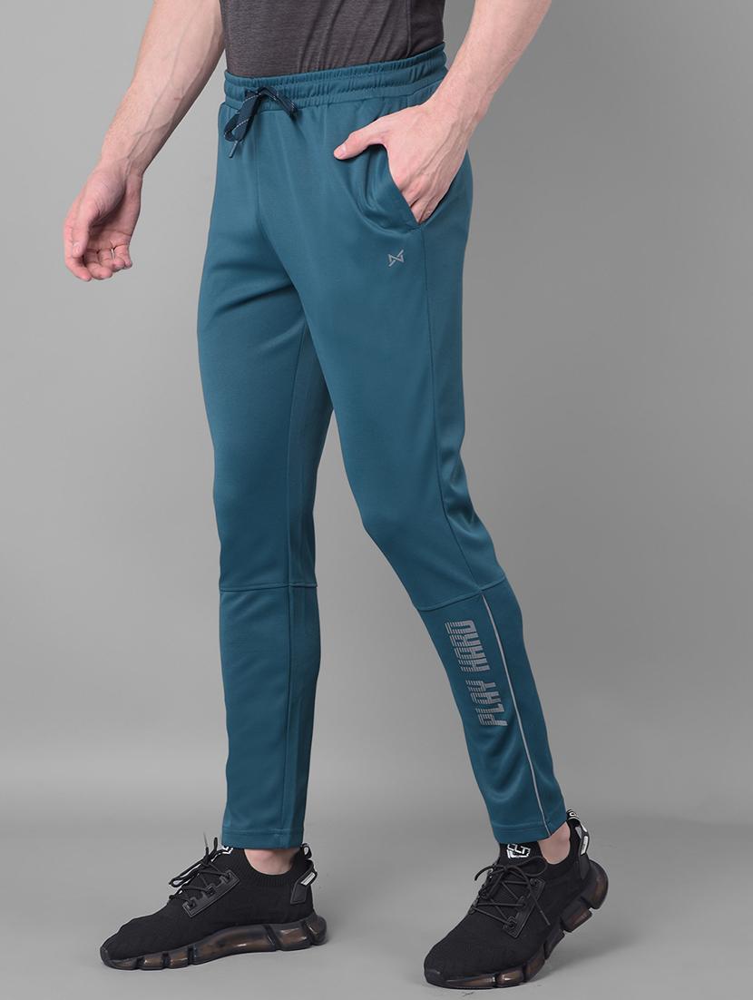 men mid rise solid full length track pant - 21601437 -  Standard Image - 1
