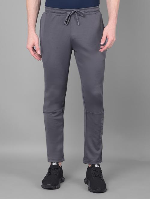 men mid rise solid full length track pant - 21601439 - Standard Image - 0