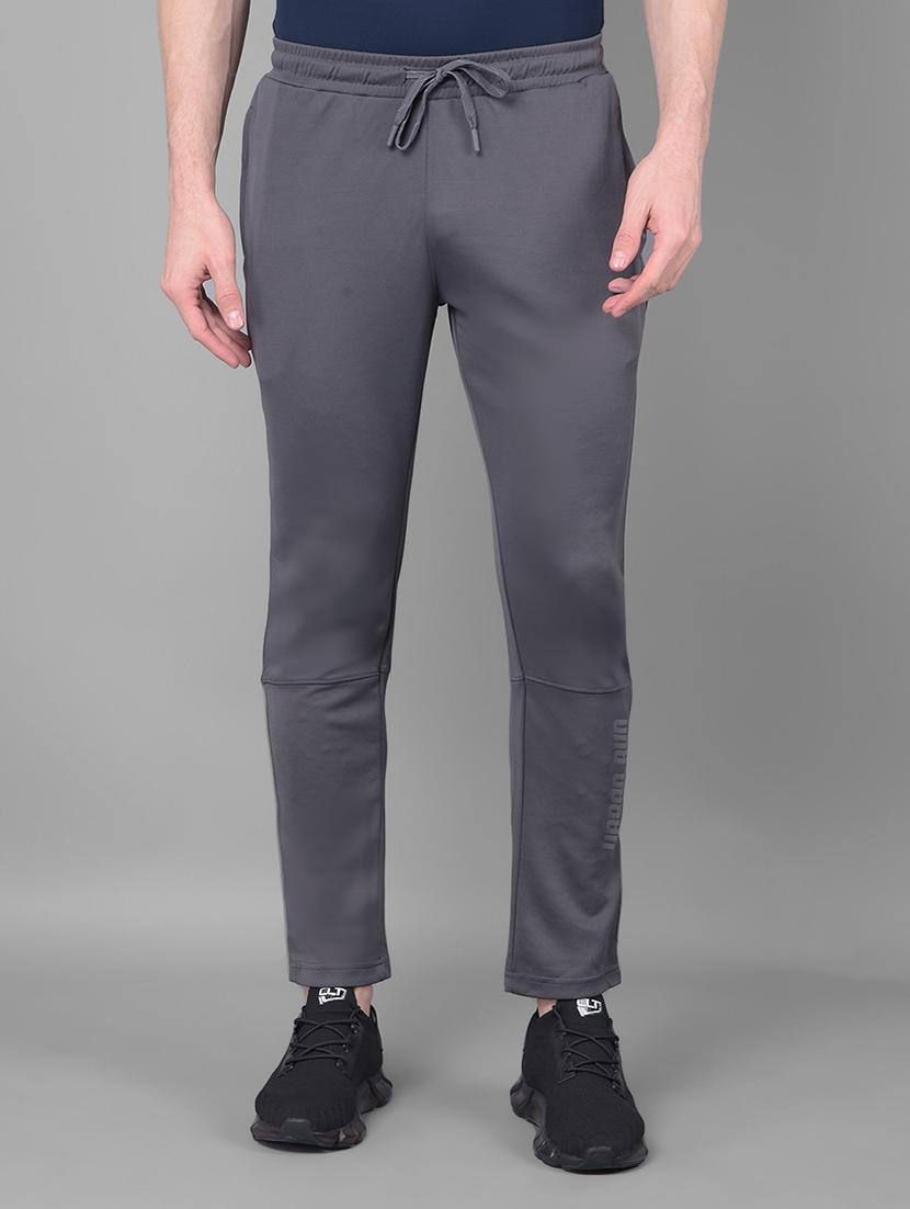 men mid rise solid full length track pant - 21601439 - Zoom Image - 0