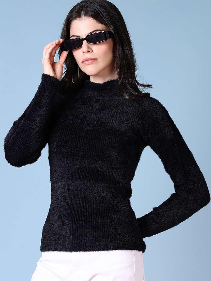 women self design long sleeve pullover - 21606426 -  Standard Image - 1