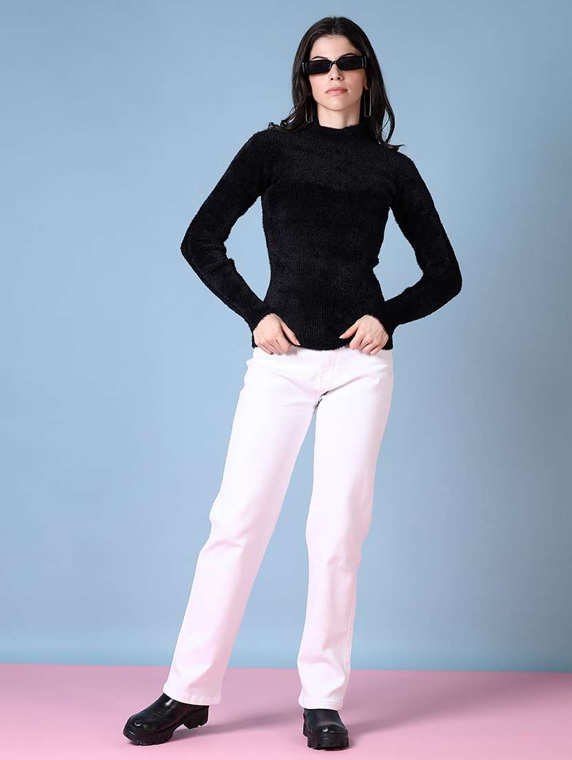 women self design long sleeve pullover - 21606426 -  Standard Image - 4