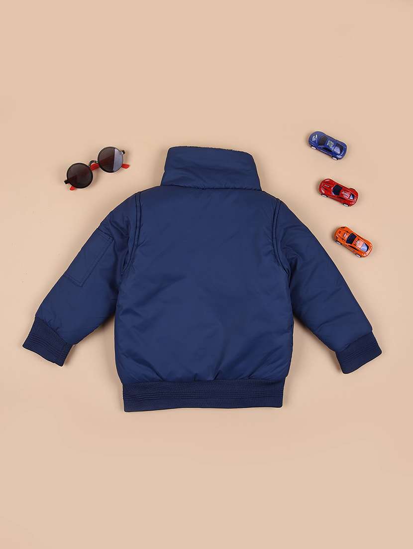 boys solid long sleeve bomber jacket - 21606428 -  Standard Image - 1