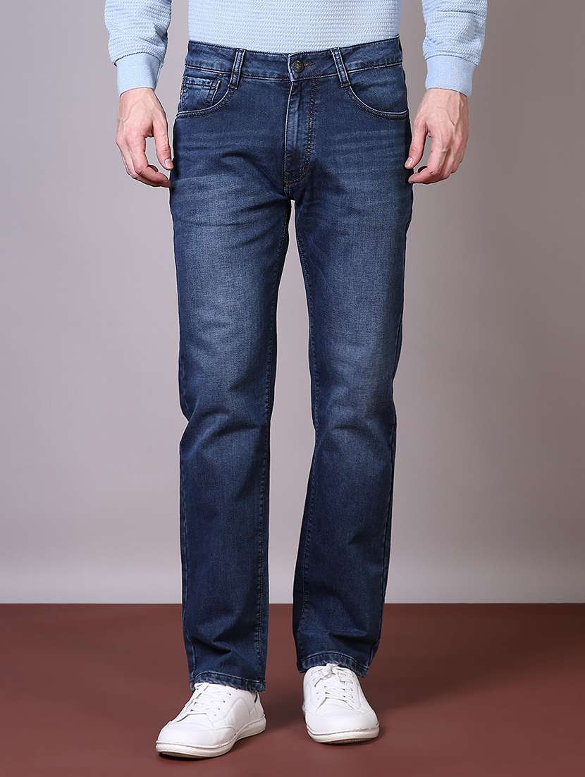 Blue Cotton Jeans