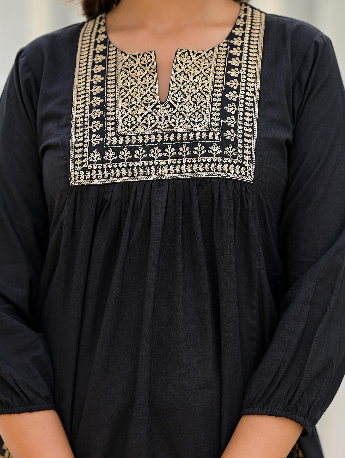 women embroidered three quarter sleeves co-ord set - 21606756 - Standard Image - 6