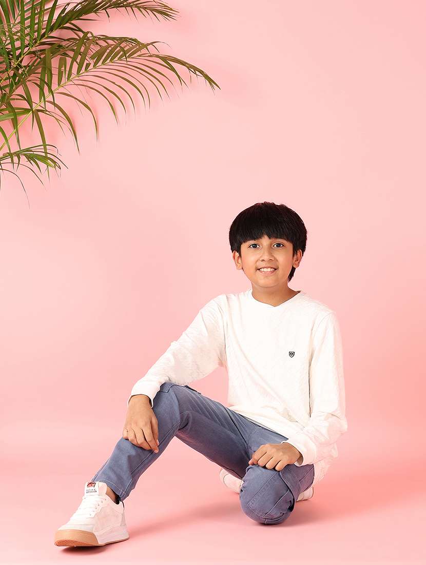 boys long sleeves solid t-shirt - 21607032 -  Standard Image - 4