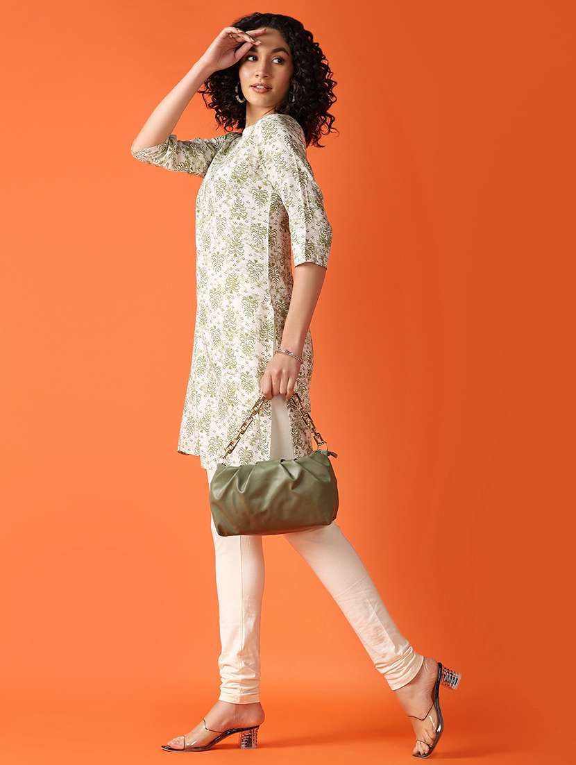 women solid mid rise legging - 21607100 -  Standard Image - 4