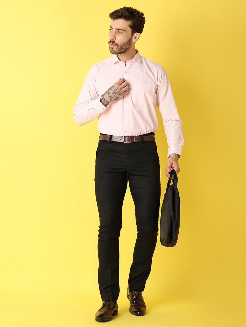 men solid long sleeve formal shirt - 21607216 - Standard Image - 4
