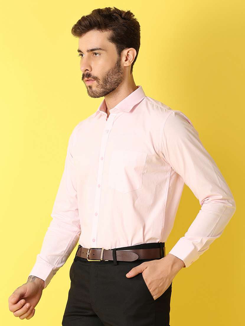 men solid long sleeve formal shirt - 21607232 -  Standard Image - 1