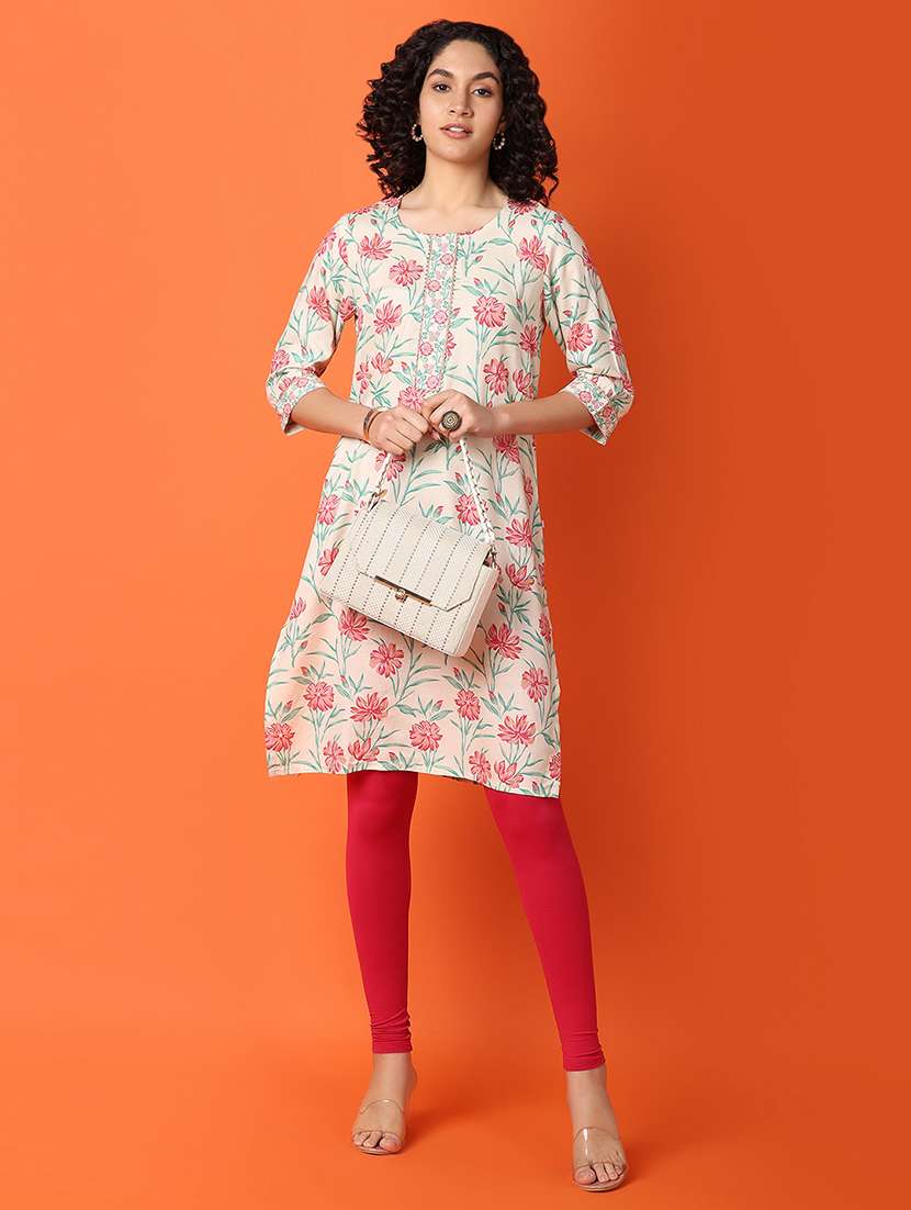 women solid mid rise legging - 21607276 -  Standard Image - 4