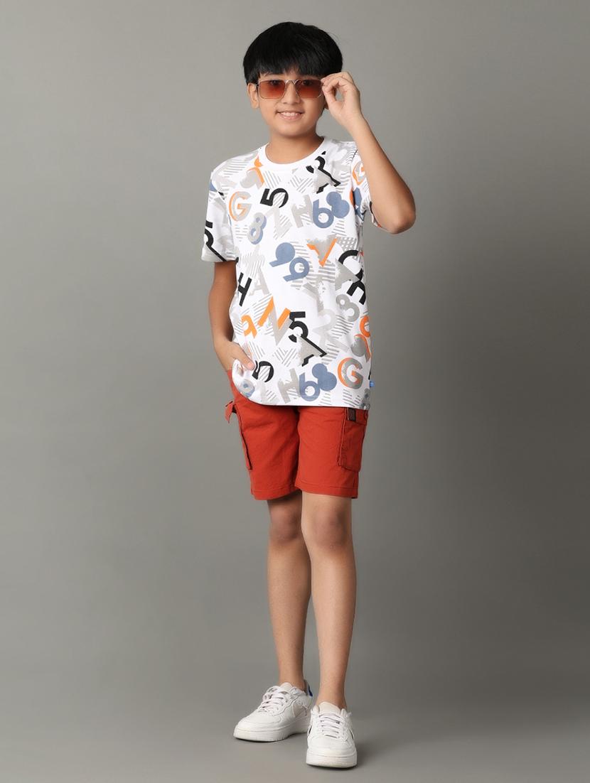 boys solid cotton cargo shorts - 21607393 - Standard Image - 4