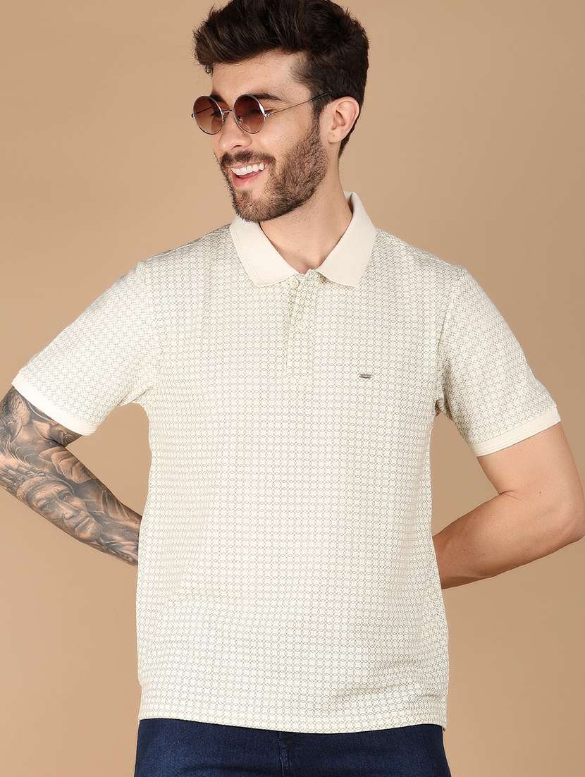 men short sleeves printed polo t-shirt - 21607446 -  Standard Image - 1