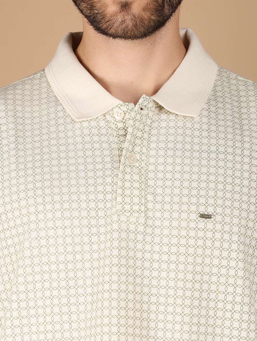 men short sleeves printed polo t-shirt - 21607446 -  Standard Image - 4