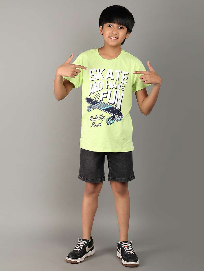 boys solid denim shorts  - 21607451 -  Standard Image - 4