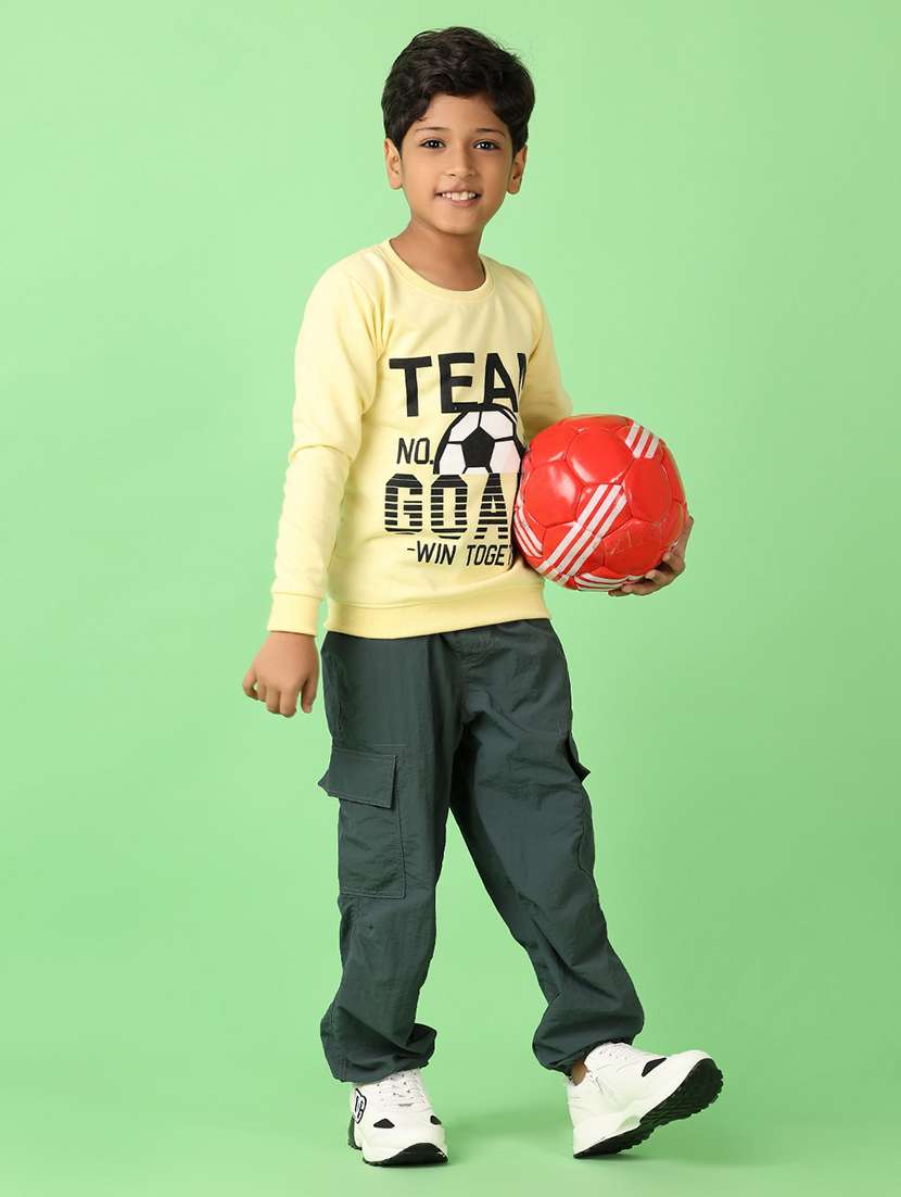 boys front print long sleeve sweatshirt - 21607548 -  Standard Image - 4