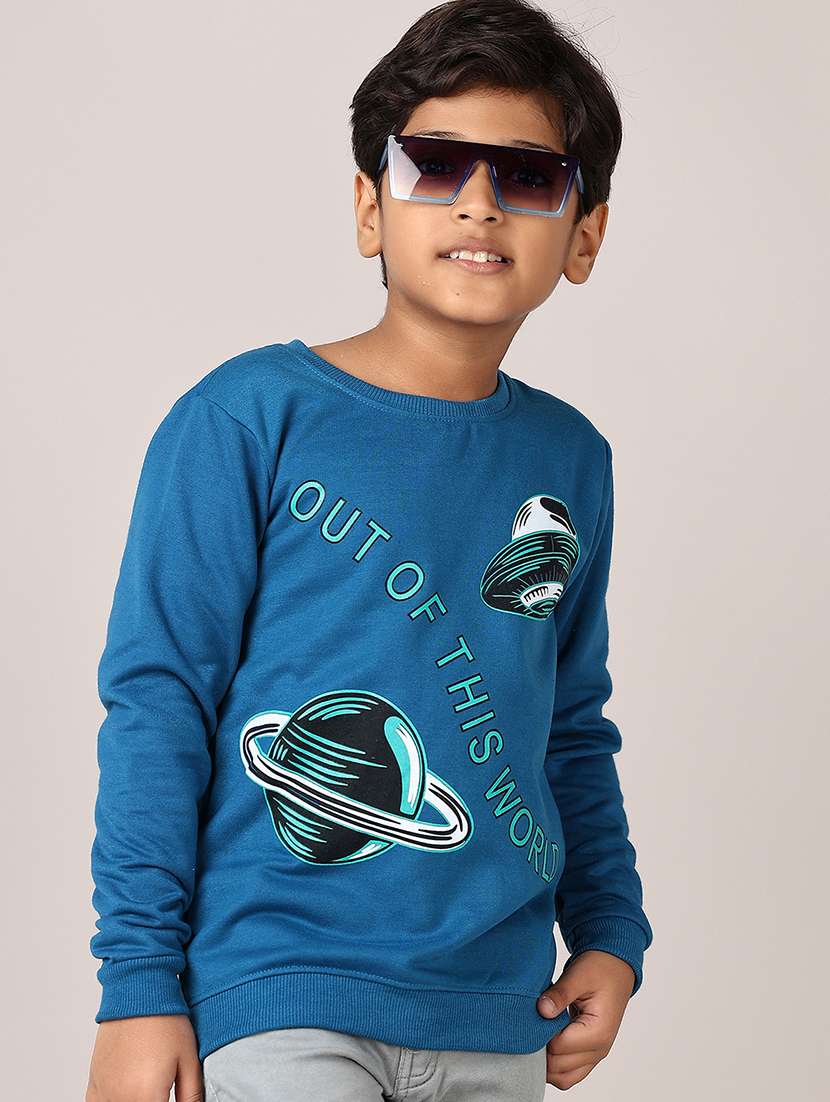 boys printed long sleeve sweatshirt - 21607549 -  Standard Image - 1