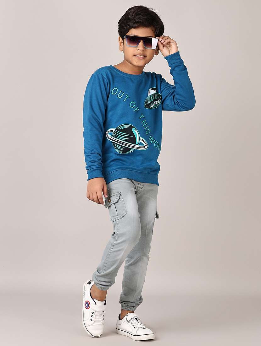 boys printed long sleeve sweatshirt - 21607549 -  Standard Image - 4