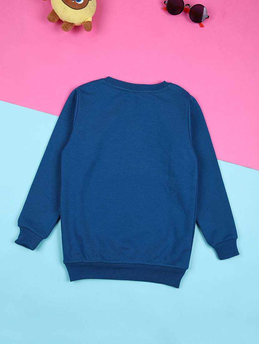 boys front print long sleeve sweatshirt - 21607566 -  Standard Image - 1
