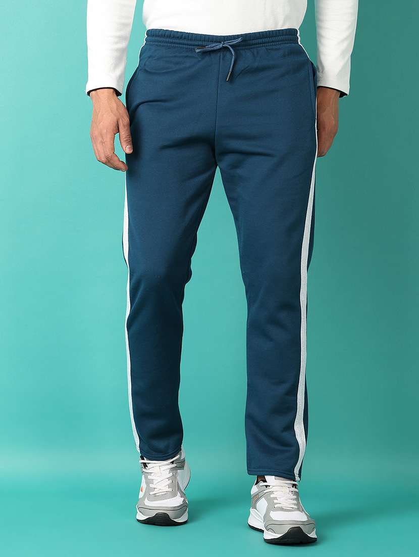 Men Mid Rise Side Striped Ankle Length Track Pant - 21607577 -  Standard Image - 1