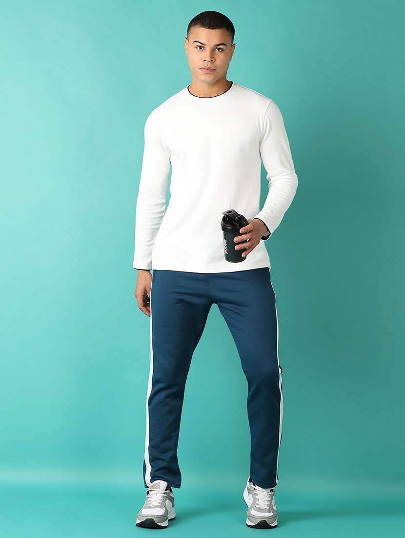 Men Mid Rise Side Striped Ankle Length Track Pant - 21607577 -  Standard Image - 4