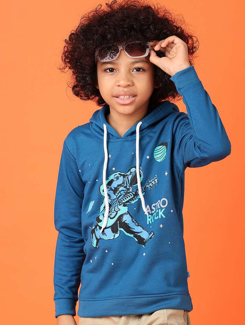 boys front print long sleeve sweatshirt