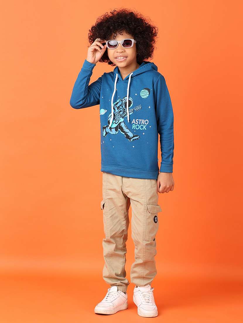 boys front print long sleeve sweatshirt - 21607583 -  Standard Image - 4