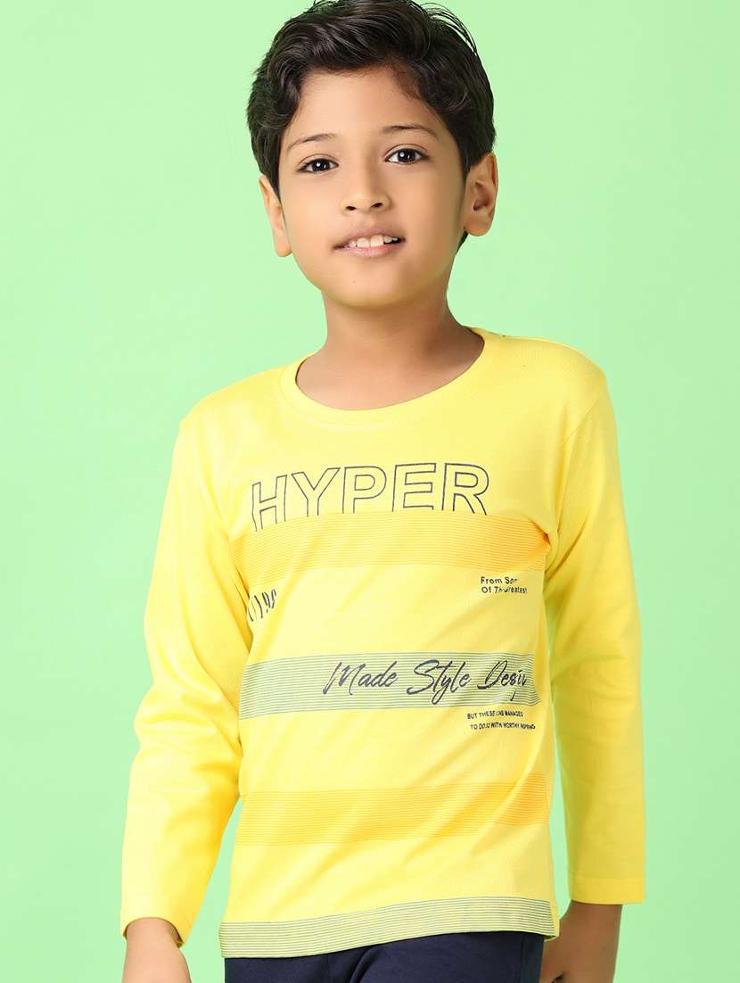 boys typographiy round neck full length sets - 21607592 -  Standard Image - 4