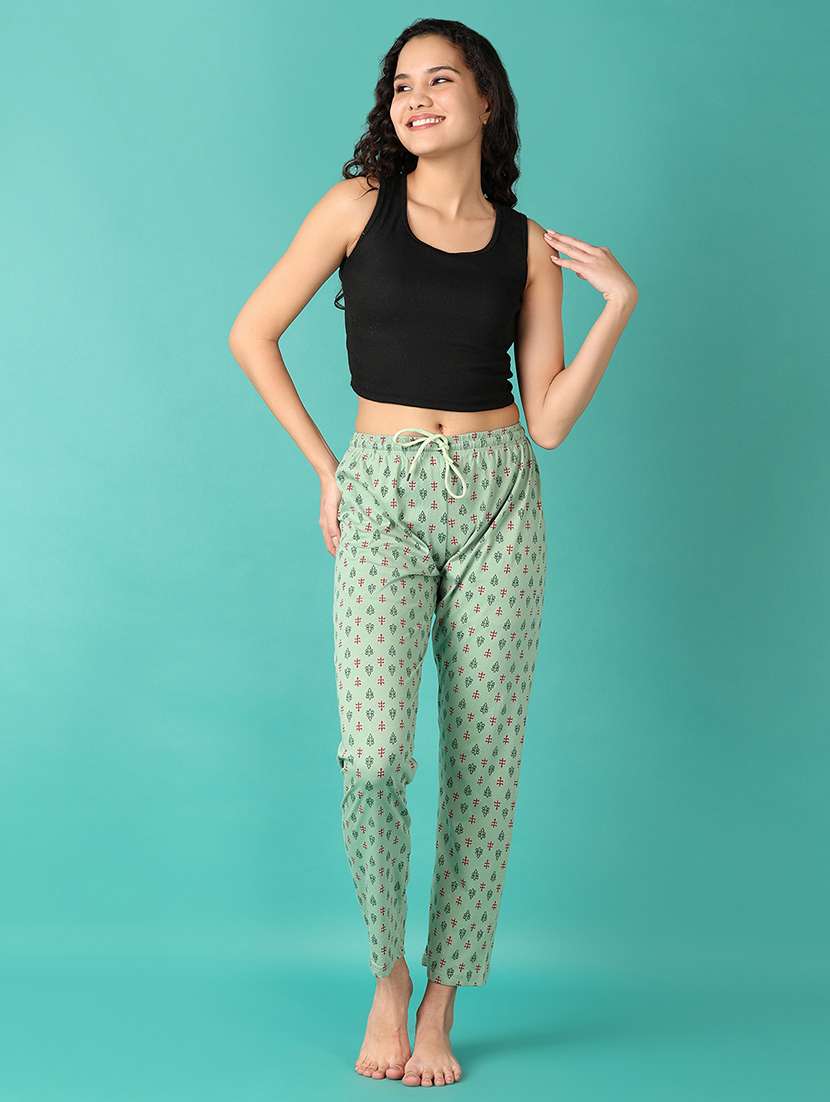 women green printed pajama - 21607701 - Standard Image - 4