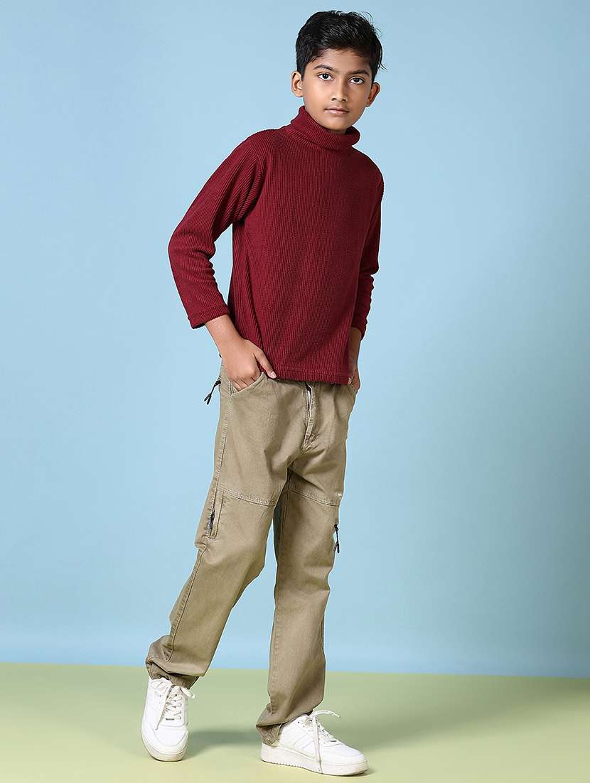 boys solid long sleeve sweater - 21607728 -  Standard Image - 4