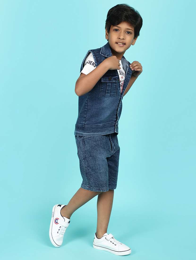 boys printed t-shirt & shorts sets - 21607795 -  Standard Image - 1
