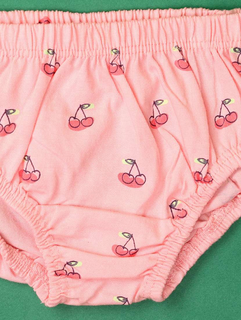 girls pack of 2 printed frock with bloomer set - 21607842 -  Standard Image - 4