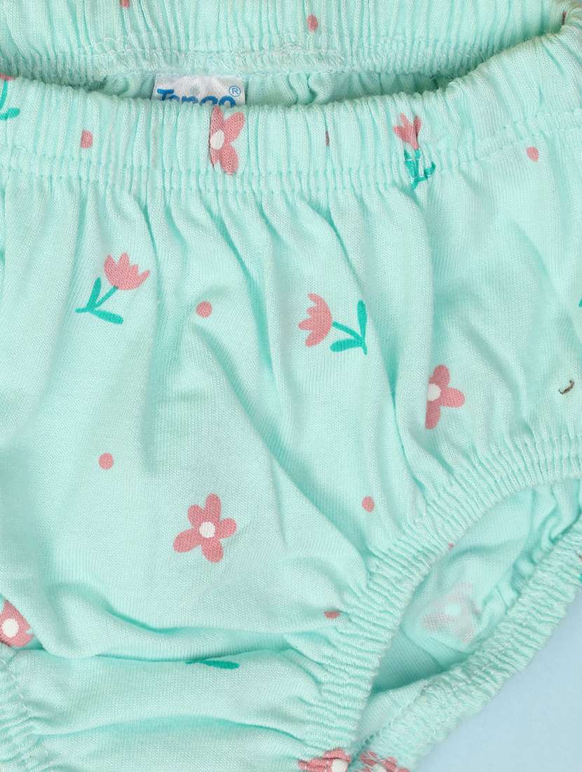 girls pack of 2 printed frock with bloomer set - 21607843 -  Standard Image - 4