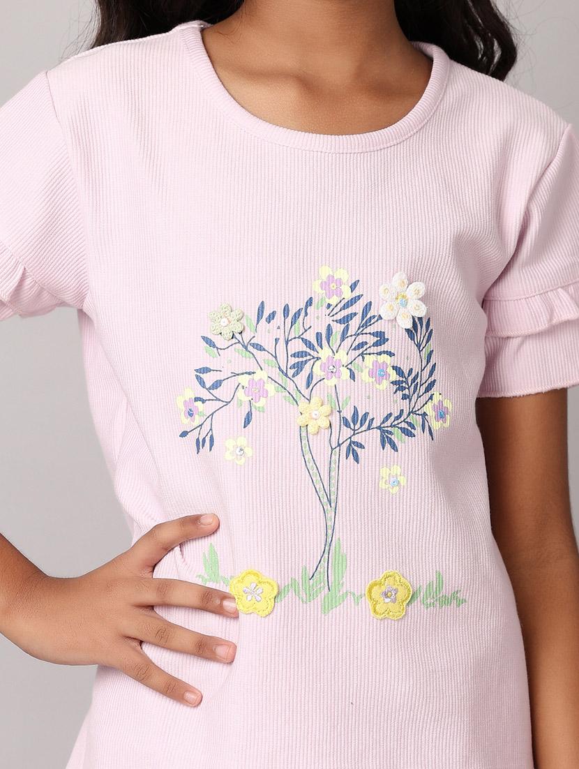 girls floral print shorts twin set - 21607895 - Standard Image - 4