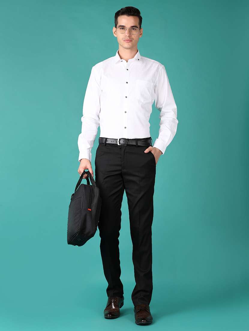 men long sleeves self design formal shirt - 21607923 -  Standard Image - 4