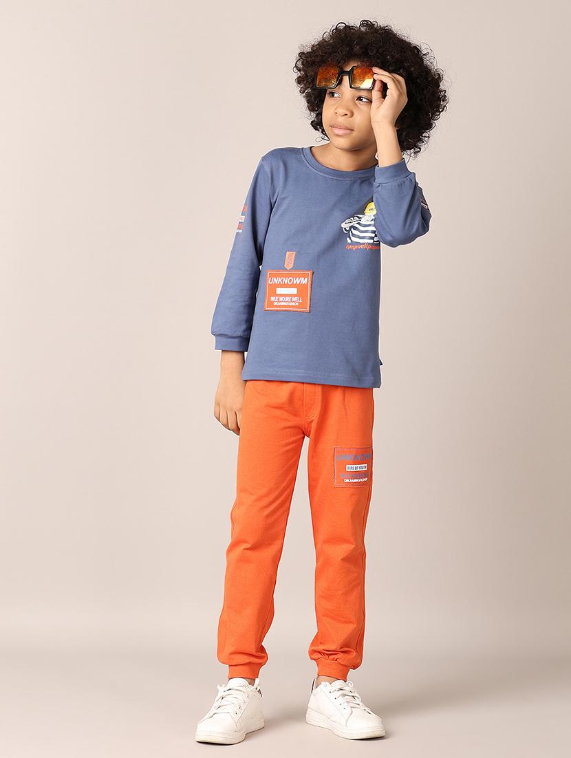 boys printed casual wear full length set - 21608124 -  Standard Image - 1