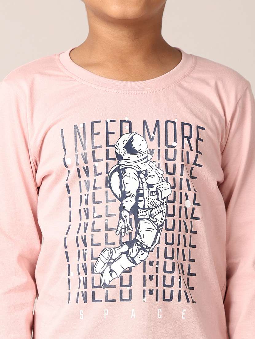 boys printed t-shirt & pajama full length set - 21608180 -  Standard Image - 4