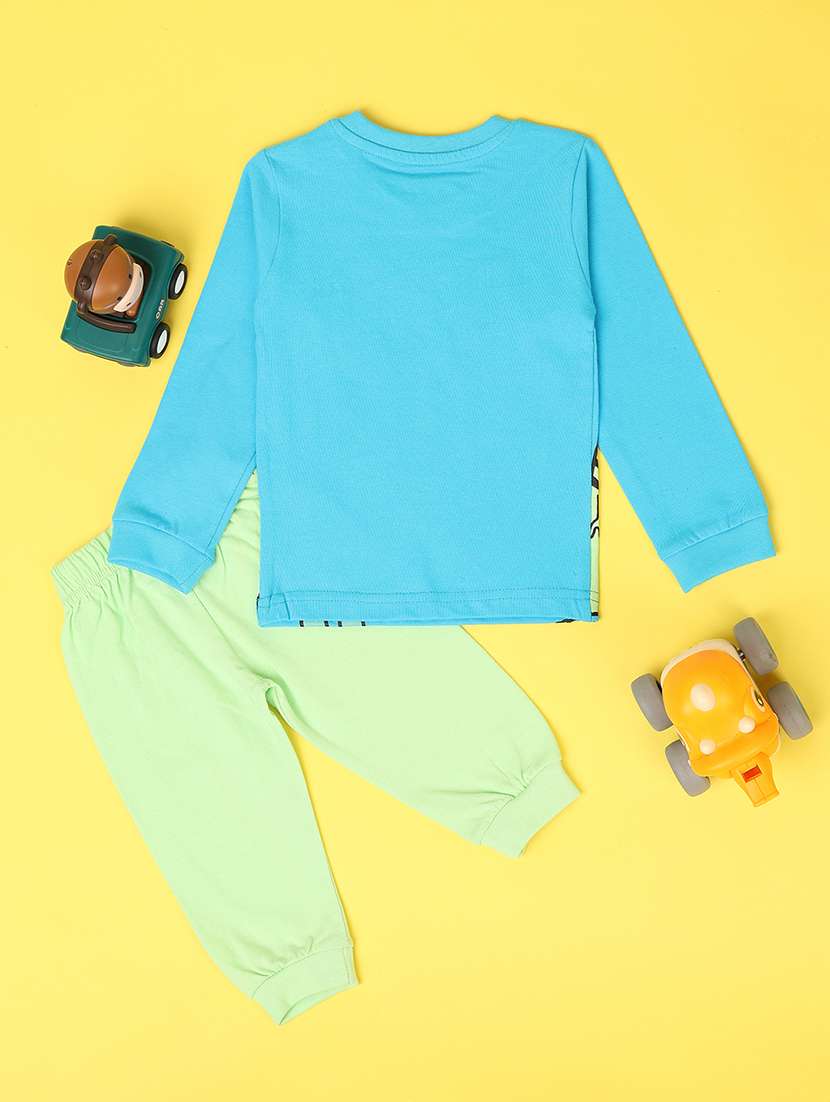 boys printed casual wear full length set - 21608184 -  Standard Image - 1