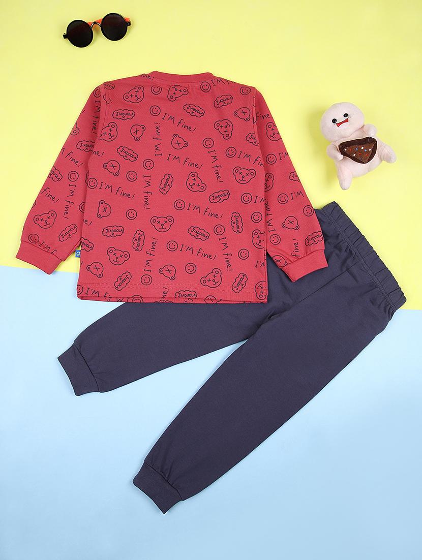 kids printed full length twin set - 21608256 -  Standard Image - 1