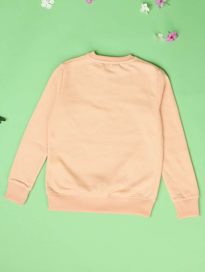 Girls Solid Long Sleeve Sweatshirt - 21608310 -  Standard Image - 1