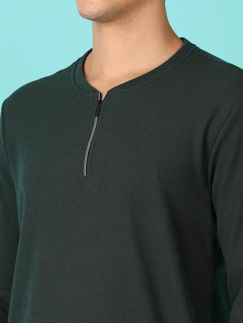 men long sleeves plain t-shirt - 21608347 - Standard Image - 4