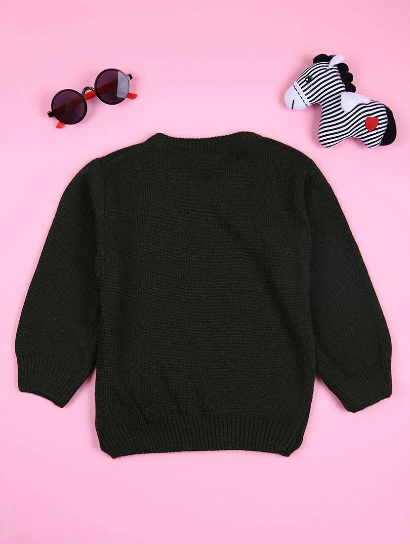 olive acrylic sweater - 21608351 - Standard Image - 1
