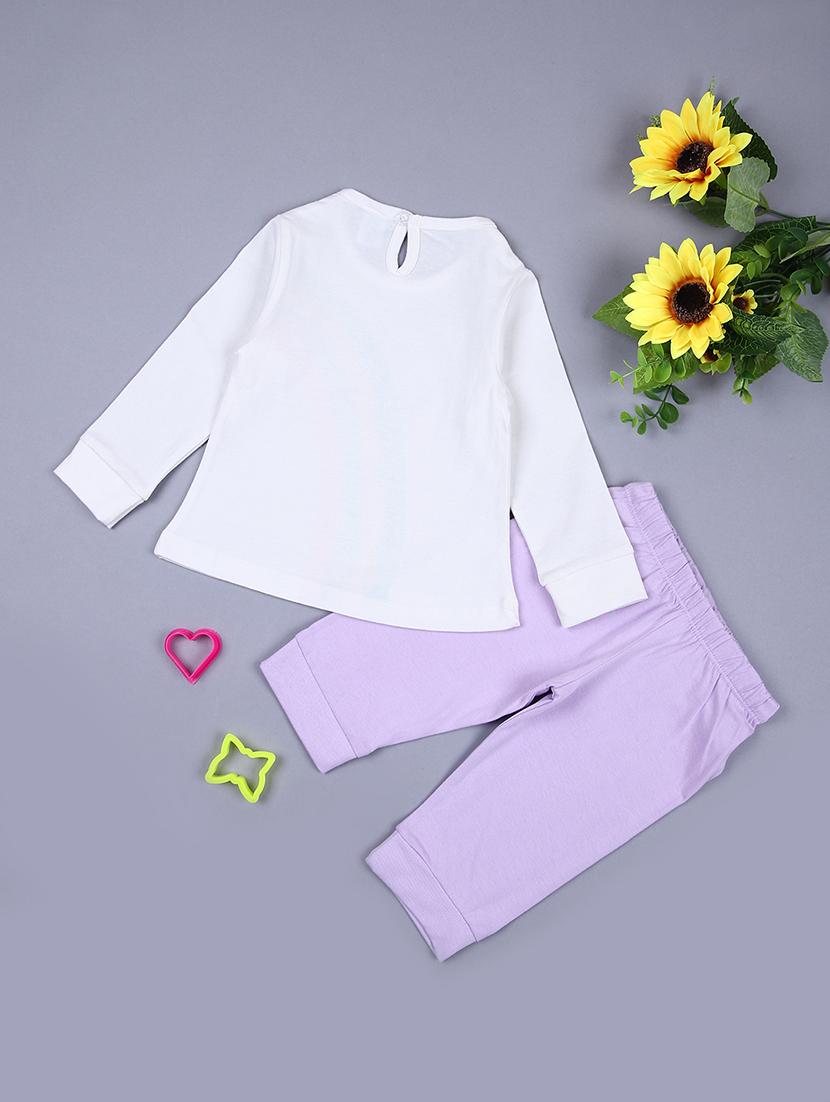 girls printed casual wear full length set - 21608460 - Standard Image - 1