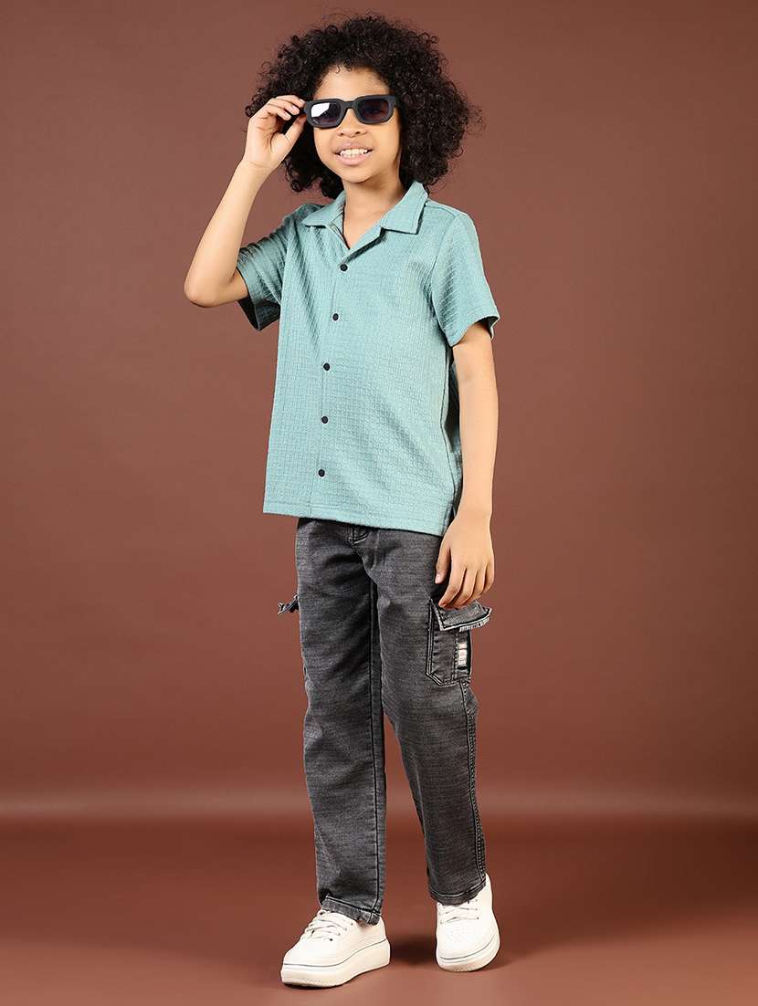 boys self designed cuban collared shirt - 21608480 -  Standard Image - 4