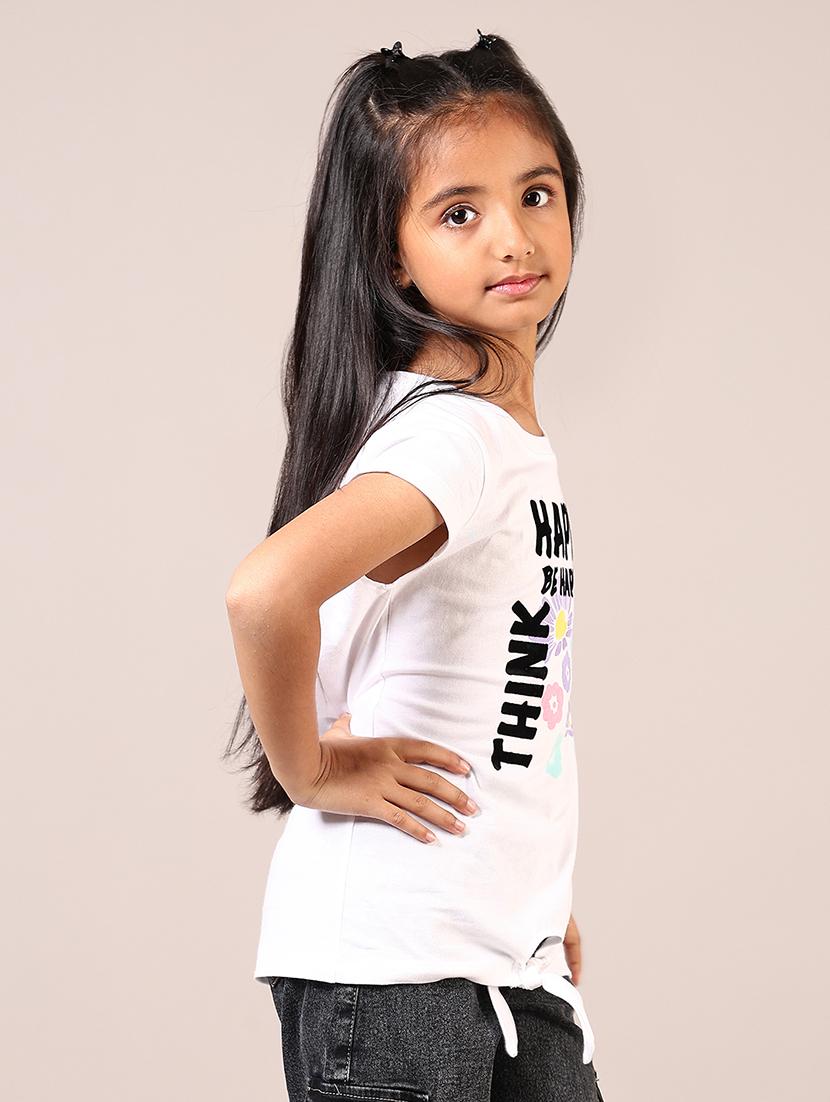girls printed short sleeve tee - 21608821 - Standard Image - 1