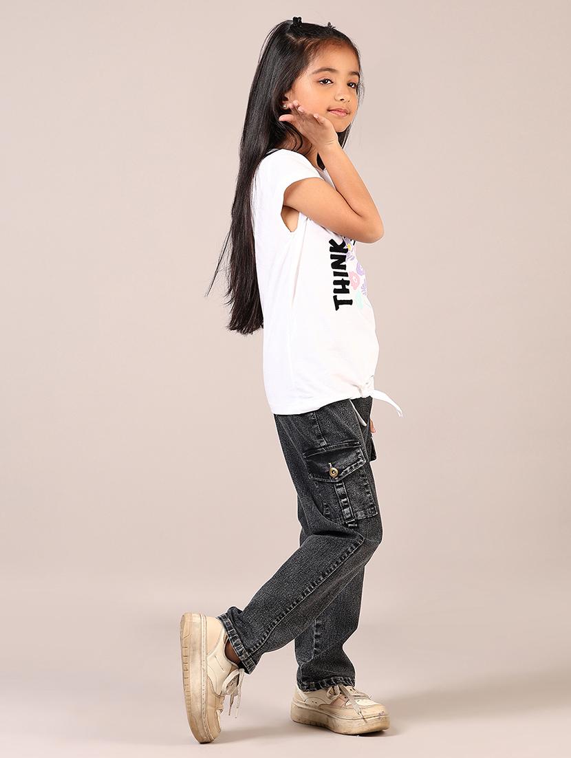girls printed short sleeve tee - 21608821 - Standard Image - 4