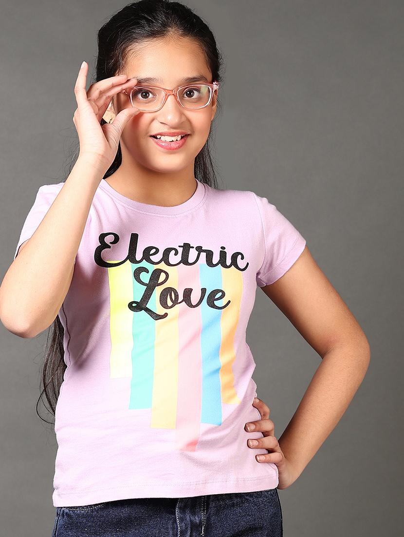 girls printed short sleeves tee - 21608834 - Standard Image - 1