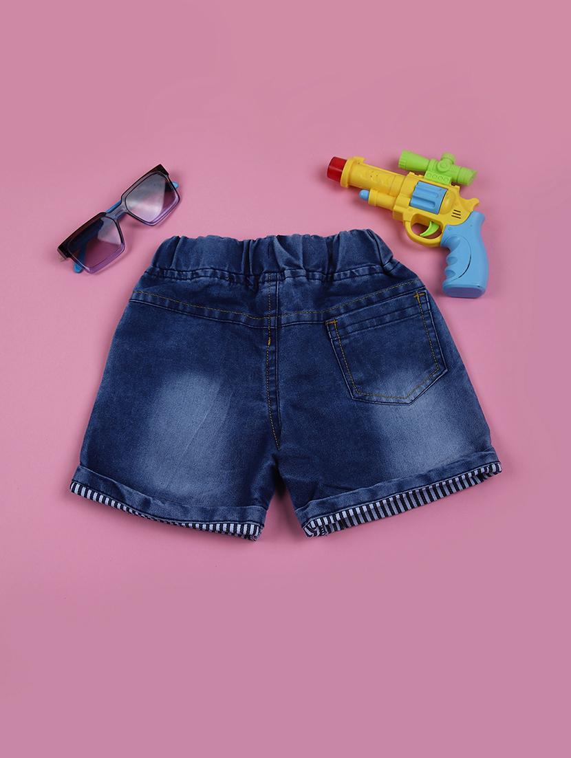 boys mid rise solid shorts - 21608900 - Standard Image - 1