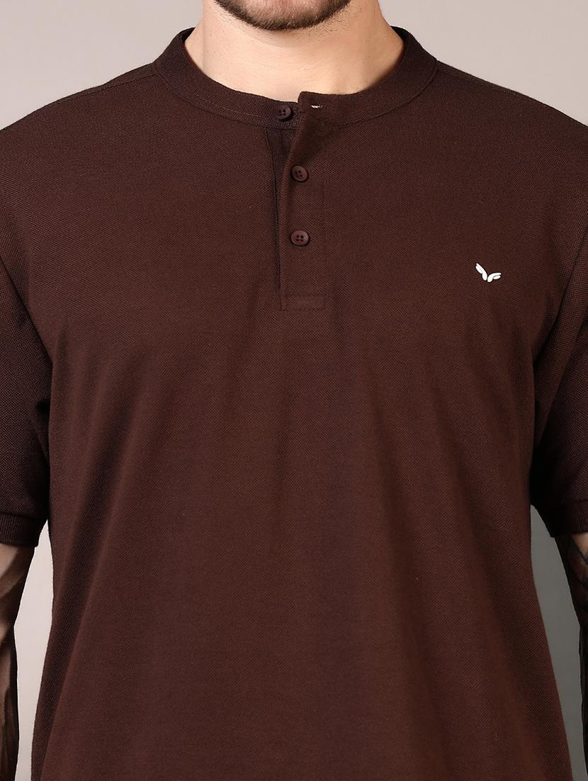 men short sleeves plain t-shirt - 21608979 - Standard Image - 4