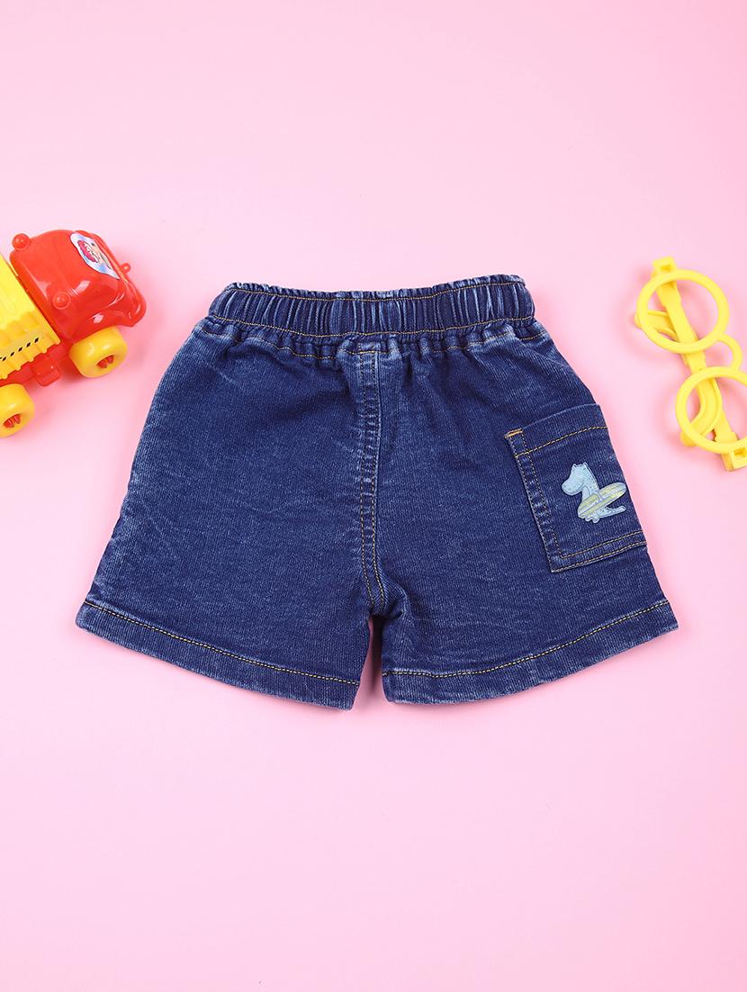 kids mid rise solid shorts - 21609076 - Standard Image - 1